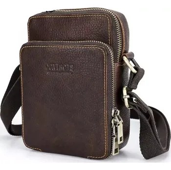 Contacts® pánská kožená taška přes rameno Rogatien 1,5L