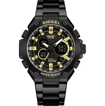 Hodinky Smael 1363 Pánské duální hodinky Černé