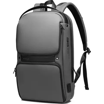 BANGE Business školní batoh s USB EROL Šedý 24L