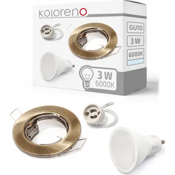 Bodové svítidlo Stropní bodové svítidlo zapuštěné Koloreno 3 W GU10 hnědé