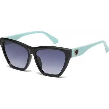 Sluneční brýle GISELLE CAT EYE dámské sluneční brýle se srdíčkem Zelené