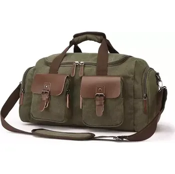 Cestovní taška Canvasio cestovní plátěná taška Cerullo Zelená 33L