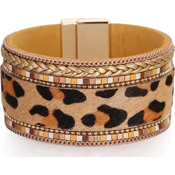 Náramek Metalický náramek Amozonia Leopard Light