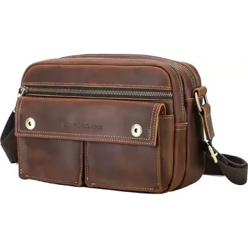 Contacts® pánská kožená taška přes rameno Bospor 5L