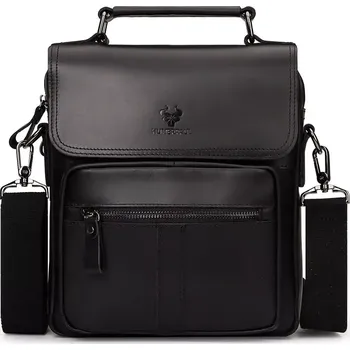 Humerpaul pánská kožená taška Régis Černá matná 7L