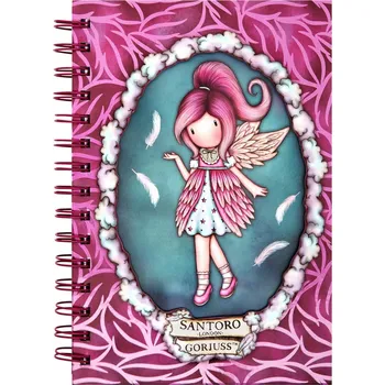 Blok Kroužkový zápisník Santoro London - Dancing On Air, 200 stran, linkovaný, 15 x 21 x 2 cm