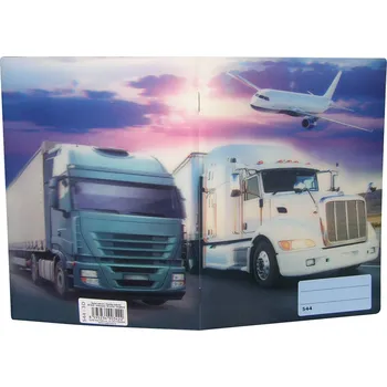 Sešit sešit 544 s 3D motivem, A5, 40 listů,linkovaný, motiv kamion