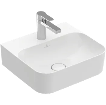 Umyvadlo Villeroy & Boch Finion - Umyvadlo 430x390 mm, bez přepadu, alpská bílá CeramicPlus 43644LR1