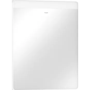 Zrcadlo Hansgrohe Xarita Lite Q - Zrcadlo s horizontálním LED osvětlením 700x800 mm s nástěnným vypínačem, bílá matná 54958700