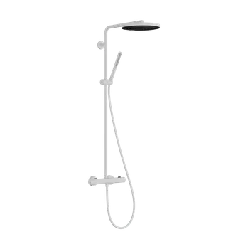 Vodovodní baterie Hansgrohe Pulsify S Puro - Showerpipe 260 1jet s termostatem Ecostat Fine, EcoSmart, bílá matná 24223700