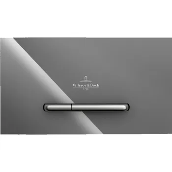 Klozet Villeroy & Boch ViConnect - Ovládací tlačítko k WC 300G, lesklé šedé sklo 922160RA