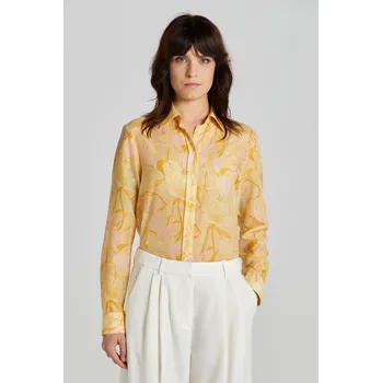 Dámská košile KOŠILE GANT REG MAGNOLIA PRINT COT SILK SHIRT DUSTY YELLOW