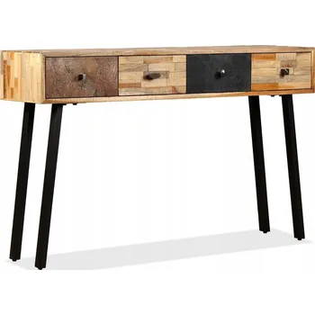 Konferenční stolek Konzolový stolek, masivní recyklované teakové dřevo, 120 x 30 x 76 cm