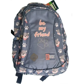 Sportovní batoh Menší školní/volnočasový batoh St.RIGHT - Shiba 3 komorový, BP26, rozměry:39x27x17cm