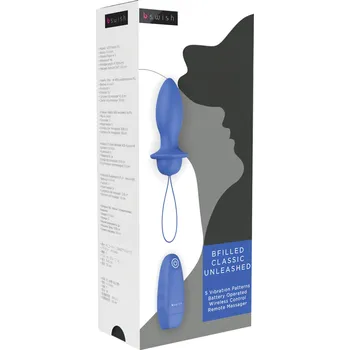 Vibrátor B SWISH Bfilled Classic - rádiový anální vibrátor (modrý)