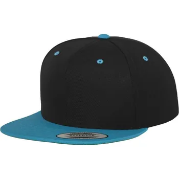 Kšiltovka Čepice kšiltovka Snapback, FLEXFIT Yupoong baseballová, modro-černá