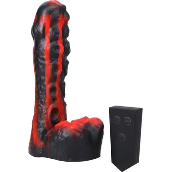 Vibrátor Doc Johnson Mini F-Machine - rádiová löká vibrátor (červená)