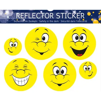 Školní batoh Reflexní nálepka smajlík