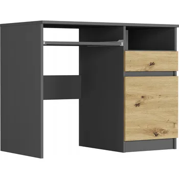 Psací stůl Obdélníkový psací stůl Framire 96 x 50 x 76 cm antracit, dub artisan