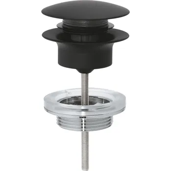 Vodovodní baterie GROHE - Odpadová souprava se zaskakovacím uzavíratelným krytem, phantom black 29510KF0