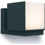 LUTEC 5193803012 CUBA exteriérové nástěnné svítidlo LED 12,2W 500lm 3000K IP54 matná černá, otočná hlavice 350°