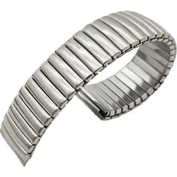 Řemínek na hodinky Ocelový náramek Ricardo Crotone, stříbrný V1, pružný