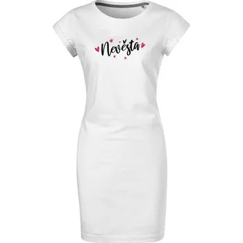 Dámské šaty Bontis Šaty Nevěsta HVĚZDY A SRDCE - Bílá | 2XL