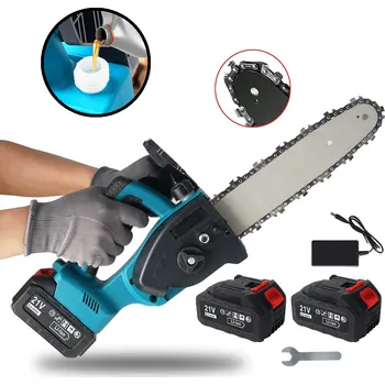 Ruční pilka GRITA Pro aku elektrická ruční pilka s mazáním 1000 W + 2x 7,5 Ah + nabíječka