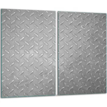 Obraz 2x SKLENĚNÁ OCHRANNÁ DESKA NA SPORÁK ŠEDÁ 7v1