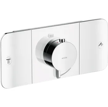 Vodovodní baterie AXOR One Modul termostatu s podomítkovou instalací, pro 2 spotřebiče, chrom 45712000