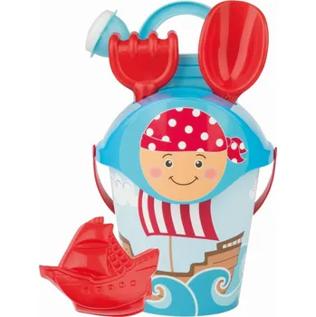 Hračka na písek Androni Sada na písek piráti modrá - střední, pirátský šátek