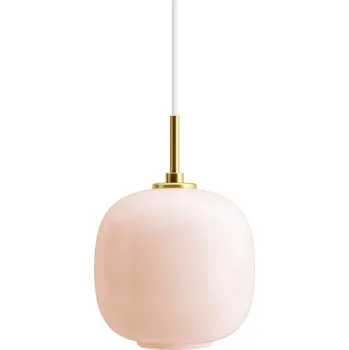 Závěsné svítidlo VL 45 Radiohus Ø 17,5 cm "Brass / Pale Rose“ Louis Poulsen