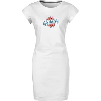 Dámské šaty Bontis Šaty Tým nevěsty KOUZLO KVĚTIN - Bílá | S