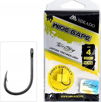 Rybářský háček Háčky s otřepem Mikado Territory Wide Gape 10 ks