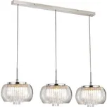 AZzardo AZ2453 DECOline REGO 3 LINE stropní závěsné svítidlo 3xG9 40W IP20 čiré sklo / chrom