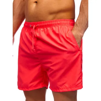 Pánské oblečení Růžové pánské plavecké šortky Bolf YW07001 - 2XL