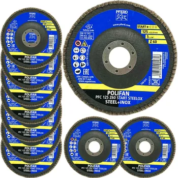 Brusný kotouč LAMELOVÝ KOTOUČ 125 ZRNITOST 60 AB 10 Ks