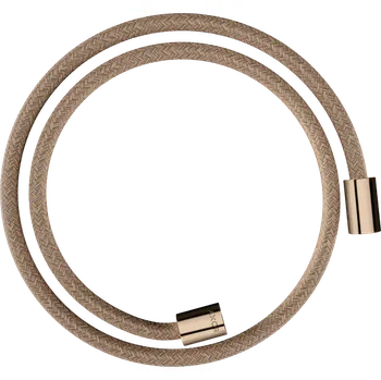 Sprchová hadice AXOR ShowerSolutions textilní sprchová hadice 1,25 m s válcovými matkami, leštěná červená zlatá, 28228300