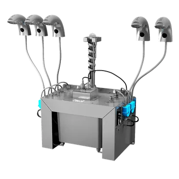 Vodovodní baterie Sanela - 5 ks nerezových umyvadlových baterií s dávkovačem mýdla, 230 V AC, jedna voda, 6 l centrální kanystr na mýdlo