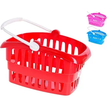 Hra na obchod Nákupní košík 29,5x17,5cm 3barvy