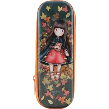 Penál Plechový penál na zip Santoro London - Autumn Leaves, 19 x 7 x 3cm