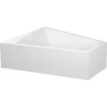 Duravit Paiova - Vana 1800x1400 mm, vytvarovaný sklon pro záda na levé straně, s panelem a nohama, bílá 700268000000000