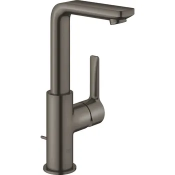 Vodovodní baterie GROHE Lineare - Páková umyvadlová baterie DN15, Velikost L, kartáčovaný Hard Graphite 23296AL1