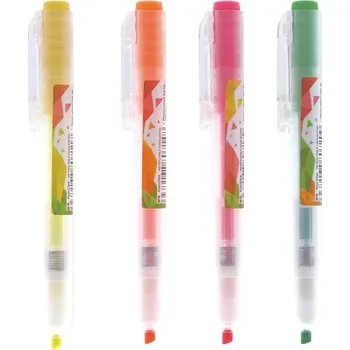 Zatahovací zvýrazňovač plochý, zelený