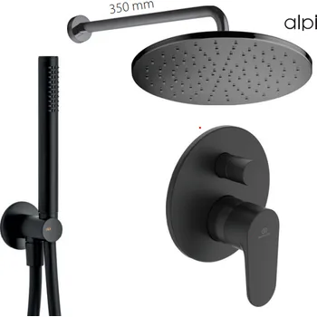 Sprchový set Ideal Standard Set 4 - Sprchový systém s podomítkovou pákovou baterií, komplet, černá matná IS Set 4