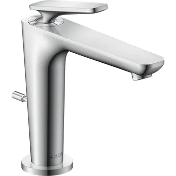 Vodovodní baterie AXOR Citterio C Páková umyvadlová baterie 125 s funkcí CoolStart, s odtokovou soupravou s táhlem, chrom 49030000