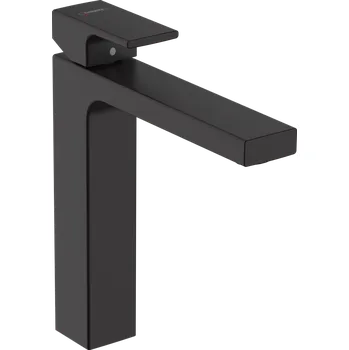 Vodovodní baterie Hansgrohe Vernis Shape Páková umyvadlová baterie 190 bez odtokové soupravy, matná černá 71591670