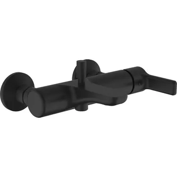 Vodovodní baterie Teorema Goodlife - Vanová baterie nástěnná, matná černá 86160BB