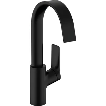 Vodovodní baterie Hansgrohe Vivenis Páková umyvadlová baterie 210 s otočným výtokem bez odtokové soupravy, matná černá 75032670