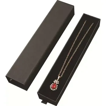 Dárková krabička Dárková krabička vytahovací obdélník 22.5 x 4.5 cm Černá